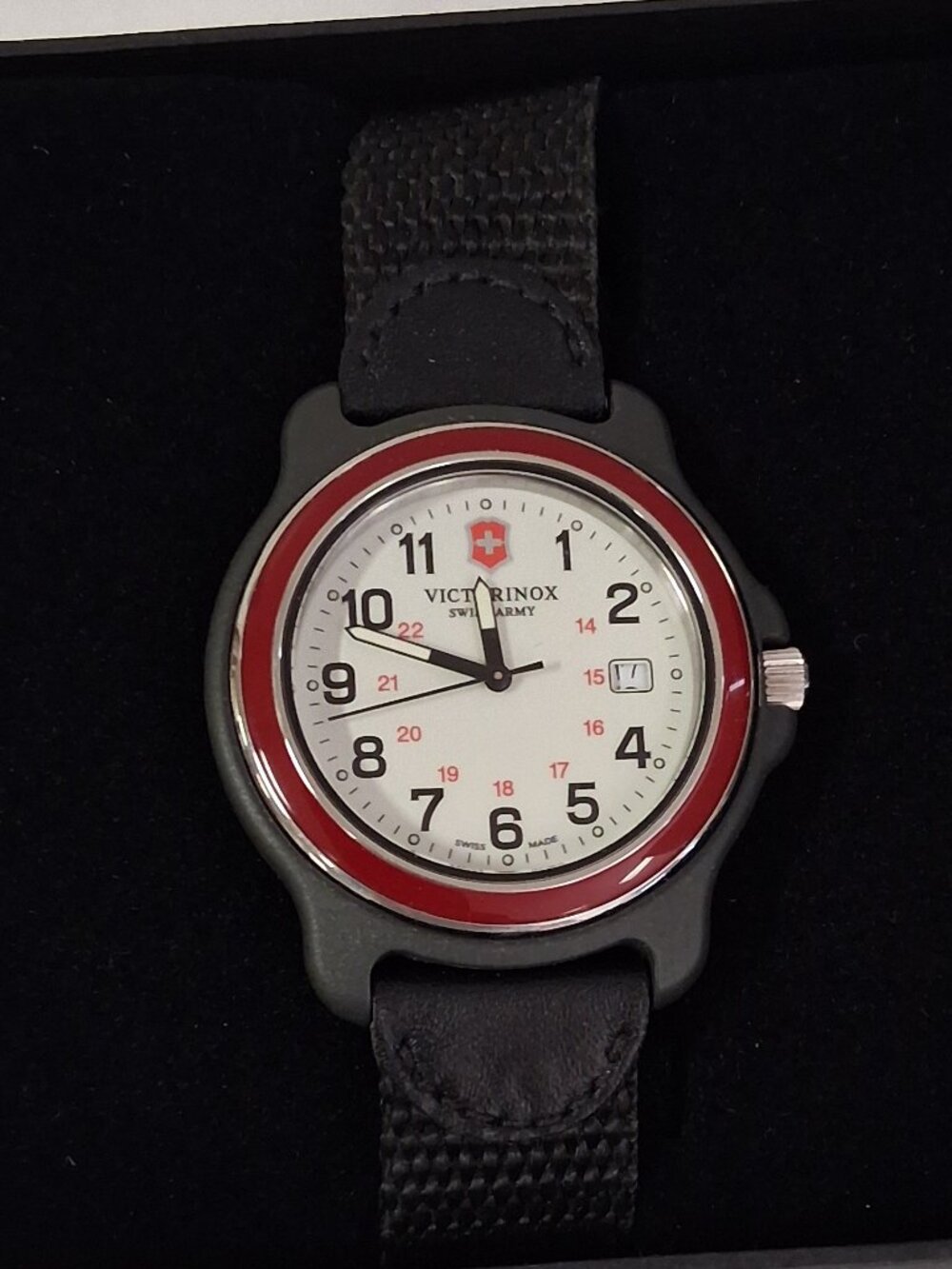 Victorinox Men's 249085 Original XL Swiss Quartz Watch With Black Nylon Band 43m